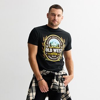 Men's Old West Handcrafted Beer Graphic Tee