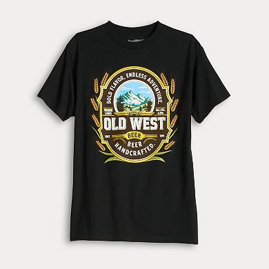 Men's Old West Handcrafted Beer Graphic Tee