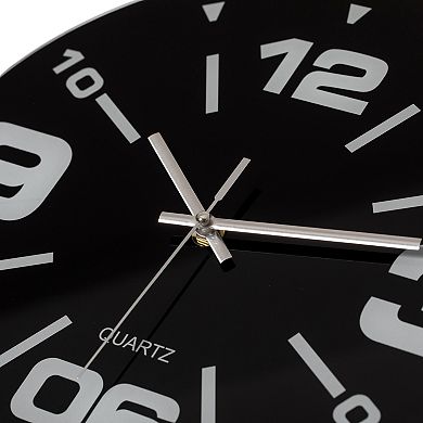 Set of 2 Black Wall Clocks