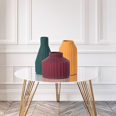Set of 3 Colors Modern Table Vases