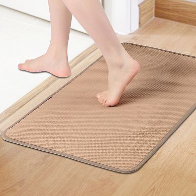 1 Pcs Bathroom Rugs Mat, Soft and Absorbent Bath Rugs, Non-Slip Bath Floor Mats for Sink 16" x 24"