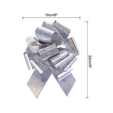 10pcs 6 Inch Metallic Large Big Pull Bow Gift Wrapping Bows Ribbon for Wedding Car Baskets Presents