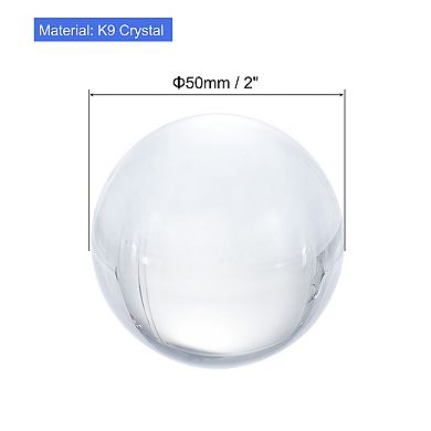 50mm/2" Crystal Ball, K9 Crystal Ball Decorative Ball with Gift Box for Decoration, Clear
