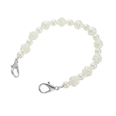 Imitation Pearl Bead Purse Chain Strap 10", Handbag Clutch Replacement for DIY Handbag