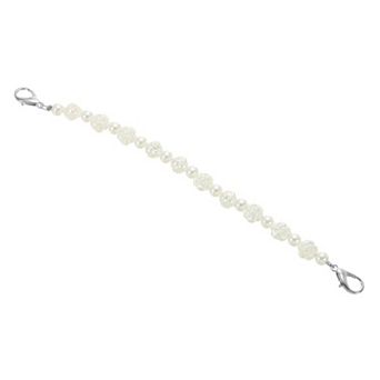 Imitation Pearl Bead Purse Chain Strap 10", Handbag Clutch Replacement for DIY Handbag