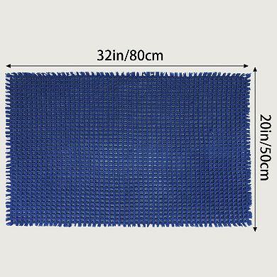 1Pcs Waffle Bathroom Mat Soft Absorbent Laundry Room Thick Bath Rugs Bohemia Home Gifts 20"x32"
