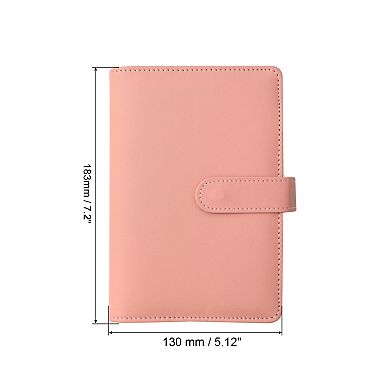 A6 Budget Binder with Zipper Envelopes, 33Pcs Money Binder Planner for Budgeting Saving Expense
