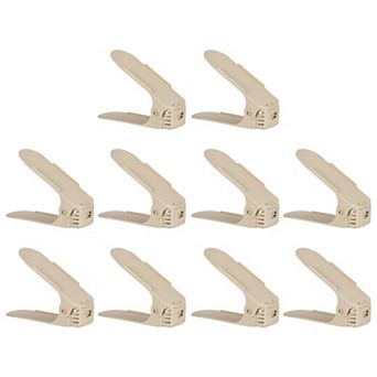 Shoe Slots Organizer 255x 95x 200mm, Adjustable Double Layer Rack Pack of 20