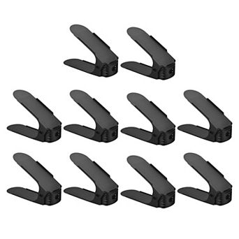 Shoe Slots Organizer 255x 95x 200mm, Adjustable Double Layer Rack Pack of 20