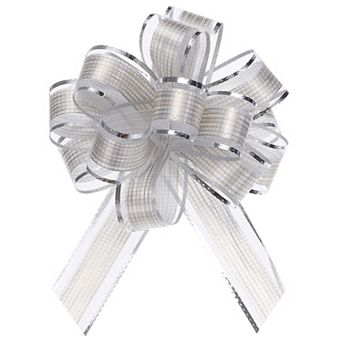 20 pc 6" Large Pull Bow Gift Wrapping Bows Ribbon Organza for Wedding Baskets Presents
