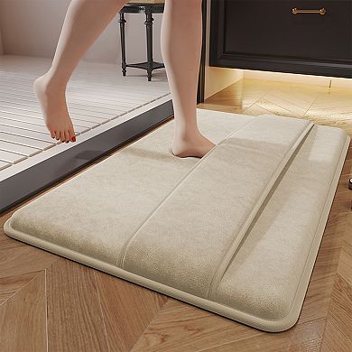 1Pcs Bath Mat, Absorbent Non Slip Bath Rug, Bath Rug Carpet for Bathroom Floor, Tub 20"x32"