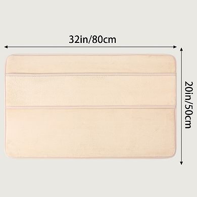 1Pcs Bath Mat, Absorbent Non Slip Bath Rug, Bath Rug Carpet for Bathroom Floor, Tub 20"x32"