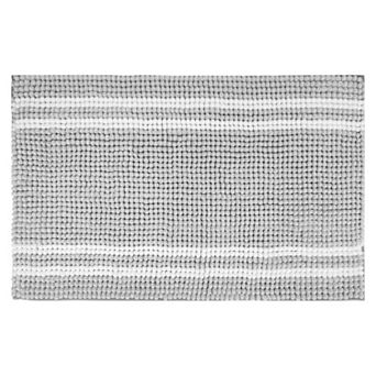 1 pc Striped Bathroom Rugs, Soft and Absorbent Fluffy Bath Rug, Non Slip Bathroom Floor Mat, 20"x32"