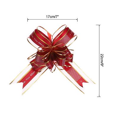20pcs 9" Extra Large Pull Bow Love You Gift Wrapping Bow Ribbon Organza for Wedding Baskets Presents
