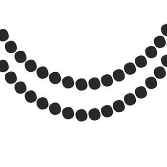 2 pc Felt Ball Garland Pom Pom Garland Handing Balls 8.2 Feet Long 24 Balls Party Banner Decor