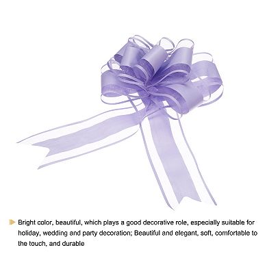 20pcs 9" Pull Bow Gift Wrapping Big Organza Bows Ribbon Dusty Pink for Wedding Baskets Presents