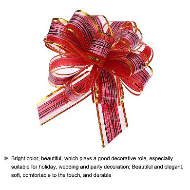 5pcs 7 Inch Large Pull Bow Gift Wrapping Bows Ribbon Bows for Wedding Baskets
