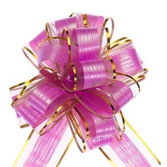 5 pc 7 Inch Large Pull Bow Gift Wrapping Bows Ribbon Bows for Wedding Baskets