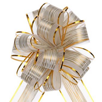 5 pc 7 Inch Large Pull Bow Gift Wrapping Bows Ribbon Bows for Wedding Baskets
