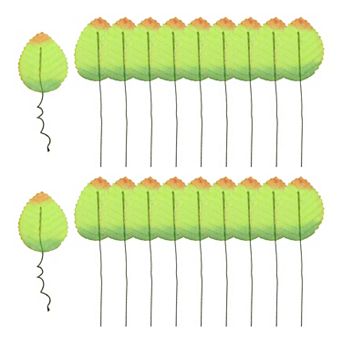 Artificial Leaves with Stems, 20 Pack Fake Leaves Silk Faux Leaf for DIY Home Wedding Decoration