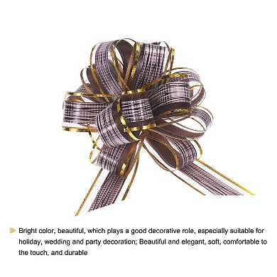 20pcs 6 Inch Large Pull Bow Gift Wrapping Bows Ribbon Organza for Wedding Baskets Presents