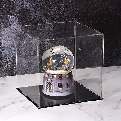 Clear Display Case Box Dust-proof Protection Showcase Cube Collectibles Show Box 7.9x7.9x3.9inch