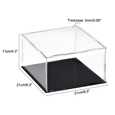 Clear Display Case Box Dust-proof Protection Showcase Cube Collectibles Show Box 7.9x7.9x3.9inch