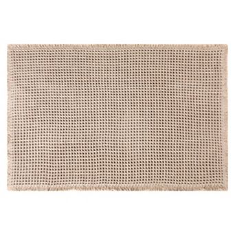1 pc Waffle Tassels Bathroom Mat Soft Absorbent Laundry Room Thick Bath Rugs Bohemia Home Gifts