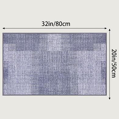 1Pcs Luxury Bath Floor Mats, Absorbent Bath Rugs, Rubber Backing, Bath Mat for Shower 20"x32"