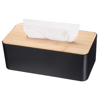 Tissue Box Cover with Lid Square Tissue Box Holder Cube Tissue Container, 9.5"x5"x3.5"
