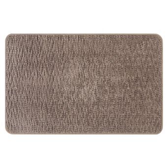 1 pc Rubber Backing Non Slip Quick Dry Bath Mat, Absorbent Bath Carpet Bath Rug 16"x24"