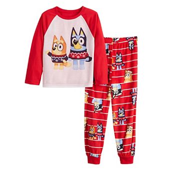 Kids 4-10 Jammies For Your Family® Bluey Christmas 2 pc Pajama Top & Pajama Bottoms Set
