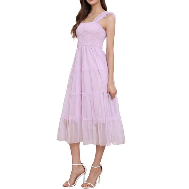 strapless open back dress Rove Linen-Cotton Midi Dress - Back Details main image 1