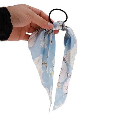 Peony Triangle Ribbon Hair Elastic Band 1 Pc