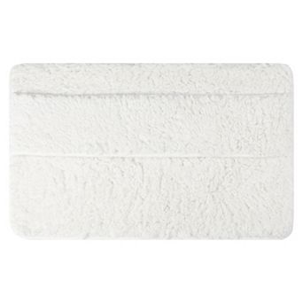 1 pc Plush Shaggy Bathroom Rugs Mat, Absorbent Bath Rugs, Non-Slip Bath Carpet 16"x24"