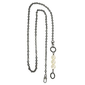 Imitation Pearl Bead Purse Chain Strap 51", Handbag Clutch Replacement for DIY Wallet