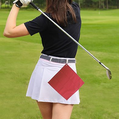 Absorbent Waffle Pattern Golf Towel 15.75"x15.75" 1 Pc