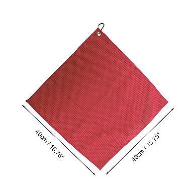Absorbent Waffle Pattern Golf Towel 15.75"x15.75" 1 Pc