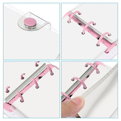 3 Ring Binder Cover, 2 Pack Notebook Binder Loose Leaf Folder Planner with 160 Sheets Blank Paper