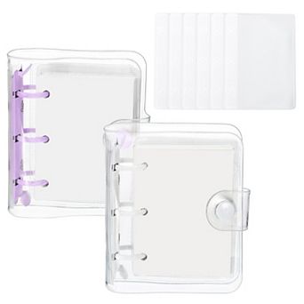 3 Ring Binder Cover, 2 Pack Notebook Binder Loose Leaf Folder Planner with 160 Sheets Blank Paper