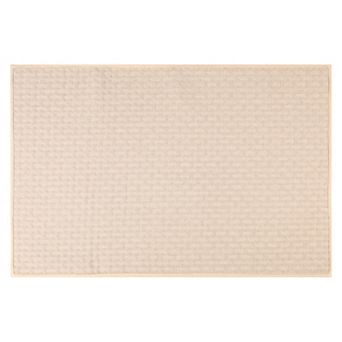 1 pc Weaving Pattern Bathroom Rugs Non Slip, Soft Absorbent Thick Bath Mat, Quick Dry Shower Mats