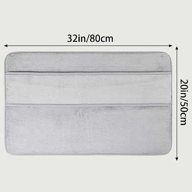 1 Pcs Bath Mat, Absorbent Non Slip Bath Rug, Thick Bath Rug Carpet for Bathroom Floor 16" x 24"
