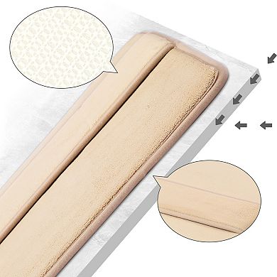 1 Pcs Bath Mat, Absorbent Non Slip Bath Rug, Thick Bath Rug Carpet for Bathroom Floor 16" x 24"