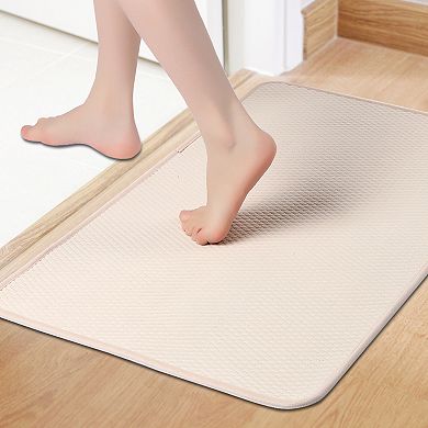 1Pcs Bathroom Rugs Mat, Absorbent Bath Rugs, Non-Slip Bath Floor Mats, Bath Carpet for Sink, 20"x32"