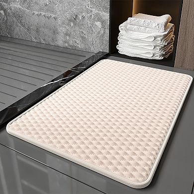 1Pcs Bathroom Rugs Mat, Absorbent Bath Rugs, Non-Slip Bath Floor Mats, Bath Carpet for Sink, 20"x32"