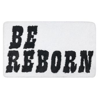 1 pc Cute Letter Pattern Bathroom Rugs, Bath Floor Mat, Bath Mats for Sink, Tub and Shower 20"x32"