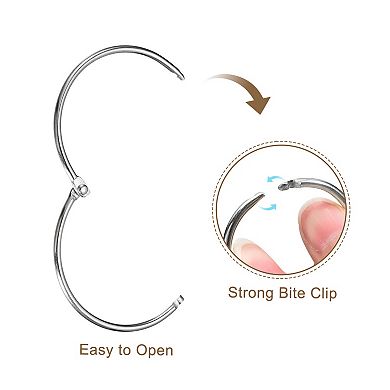 Shower Curtain Rings Rustproof Metal Round Shower Hooks Snap Joint Design