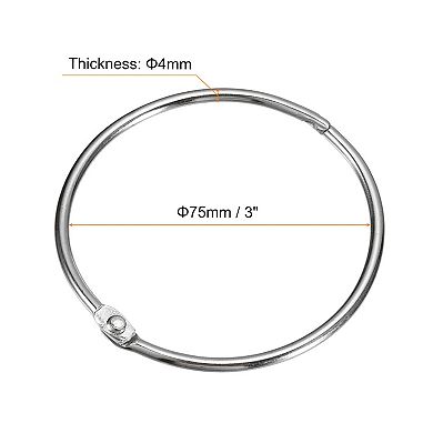 Shower Curtain Rings Rustproof Metal Round Shower Hooks Snap Joint Design