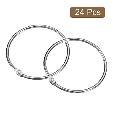 Shower Curtain Rings Rustproof Metal Round Shower Hooks Snap Joint Design
