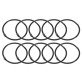 Shower Curtain Rings Rustproof Metal Round Shower Hooks Snap Joint Design